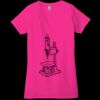 Ladies' Jersey Short-Sleeve Deep V-Neck T-Shirt Thumbnail