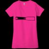 Ladies' Jersey Short-Sleeve Deep V-Neck T-Shirt Thumbnail