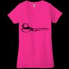 Ladies' Jersey Short-Sleeve Deep V-Neck T-Shirt Thumbnail