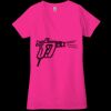 Ladies' Jersey Short-Sleeve Deep V-Neck T-Shirt Thumbnail