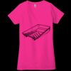 Ladies' Jersey Short-Sleeve Deep V-Neck T-Shirt Thumbnail