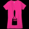 Ladies' Jersey Short-Sleeve Deep V-Neck T-Shirt Thumbnail