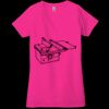 Ladies' Jersey Short-Sleeve Deep V-Neck T-Shirt Thumbnail