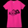 Ladies' Jersey Short-Sleeve Deep V-Neck T-Shirt Thumbnail