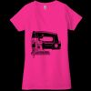 Ladies' Jersey Short-Sleeve Deep V-Neck T-Shirt Thumbnail