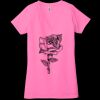 Ladies' Jersey Short-Sleeve Deep V-Neck T-Shirt Thumbnail