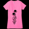 Ladies' Jersey Short-Sleeve Deep V-Neck T-Shirt Thumbnail