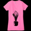 Ladies' Jersey Short-Sleeve Deep V-Neck T-Shirt Thumbnail