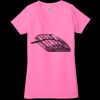 Ladies' Jersey Short-Sleeve Deep V-Neck T-Shirt Thumbnail