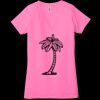 Ladies' Jersey Short-Sleeve Deep V-Neck T-Shirt Thumbnail