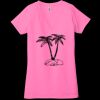 Ladies' Jersey Short-Sleeve Deep V-Neck T-Shirt Thumbnail