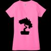 Ladies' Jersey Short-Sleeve Deep V-Neck T-Shirt Thumbnail