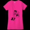 Ladies' Jersey Short-Sleeve Deep V-Neck T-Shirt Thumbnail