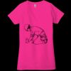 Ladies' Jersey Short-Sleeve Deep V-Neck T-Shirt Thumbnail