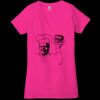 Ladies' Jersey Short-Sleeve Deep V-Neck T-Shirt Thumbnail