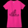 Ladies' Jersey Short-Sleeve Deep V-Neck T-Shirt Thumbnail