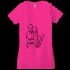 Ladies' Jersey Short-Sleeve Deep V-Neck T-Shirt Thumbnail