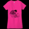 Ladies' Jersey Short-Sleeve Deep V-Neck T-Shirt Thumbnail