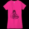 Ladies' Jersey Short-Sleeve Deep V-Neck T-Shirt Thumbnail