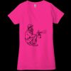 Ladies' Jersey Short-Sleeve Deep V-Neck T-Shirt Thumbnail