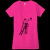 Ladies' Jersey Short-Sleeve Deep V-Neck T-Shirt Thumbnail