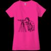 Ladies' Jersey Short-Sleeve Deep V-Neck T-Shirt Thumbnail