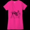 Ladies' Jersey Short-Sleeve Deep V-Neck T-Shirt Thumbnail