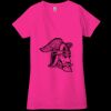 Ladies' Jersey Short-Sleeve Deep V-Neck T-Shirt Thumbnail