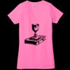 Ladies' Jersey Short-Sleeve Deep V-Neck T-Shirt Thumbnail