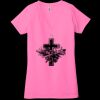 Ladies' Jersey Short-Sleeve Deep V-Neck T-Shirt Thumbnail