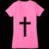Ladies' Jersey Short-Sleeve Deep V-Neck T-Shirt Thumbnail