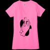 Ladies' Jersey Short-Sleeve Deep V-Neck T-Shirt Thumbnail