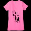 Ladies' Jersey Short-Sleeve Deep V-Neck T-Shirt Thumbnail