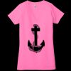 Ladies' Jersey Short-Sleeve Deep V-Neck T-Shirt Thumbnail