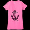 Ladies' Jersey Short-Sleeve Deep V-Neck T-Shirt Thumbnail