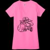 Ladies' Jersey Short-Sleeve Deep V-Neck T-Shirt Thumbnail