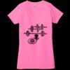 Ladies' Jersey Short-Sleeve Deep V-Neck T-Shirt Thumbnail