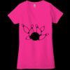 Ladies' Jersey Short-Sleeve Deep V-Neck T-Shirt Thumbnail