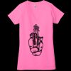 Ladies' Jersey Short-Sleeve Deep V-Neck T-Shirt Thumbnail