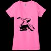 Ladies' Jersey Short-Sleeve Deep V-Neck T-Shirt Thumbnail