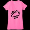 Ladies' Jersey Short-Sleeve Deep V-Neck T-Shirt Thumbnail