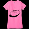 Ladies' Jersey Short-Sleeve Deep V-Neck T-Shirt Thumbnail