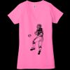 Ladies' Jersey Short-Sleeve Deep V-Neck T-Shirt Thumbnail