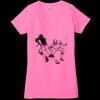 Ladies' Jersey Short-Sleeve Deep V-Neck T-Shirt Thumbnail