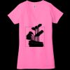 Ladies' Jersey Short-Sleeve Deep V-Neck T-Shirt Thumbnail
