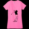 Ladies' Jersey Short-Sleeve Deep V-Neck T-Shirt Thumbnail