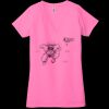 Ladies' Jersey Short-Sleeve Deep V-Neck T-Shirt Thumbnail
