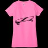 Ladies' Jersey Short-Sleeve Deep V-Neck T-Shirt Thumbnail