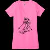 Ladies' Jersey Short-Sleeve Deep V-Neck T-Shirt Thumbnail