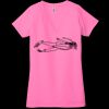 Ladies' Jersey Short-Sleeve Deep V-Neck T-Shirt Thumbnail